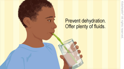 Illustration: Offer plenty of fluids
