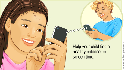 Help your child find a healthy balance for screen time.