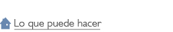 Lo que puede hacer, What you can do